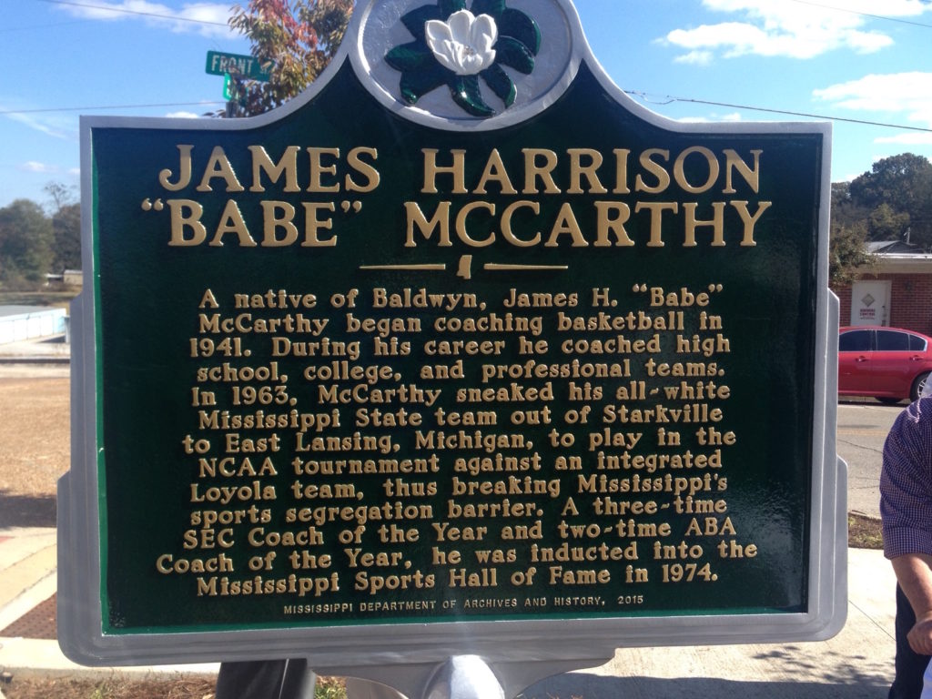 Babe McCarthy marker